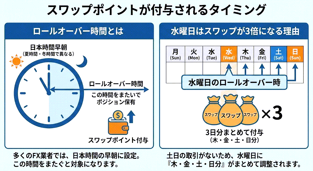 スワップポイント タイミング